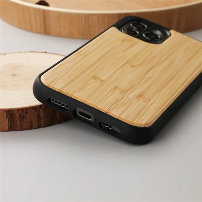 Genuine Wood Shockproof iPhone Case