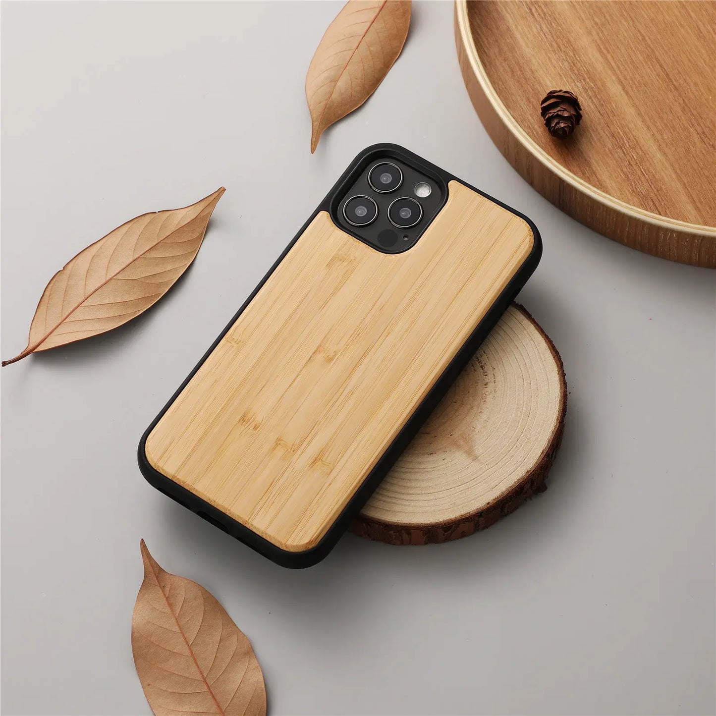 Genuine Wood Shockproof iPhone Case