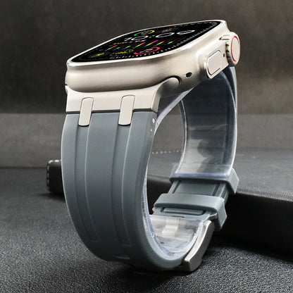 Luxury Titanium Silicone Band for Apple Watch