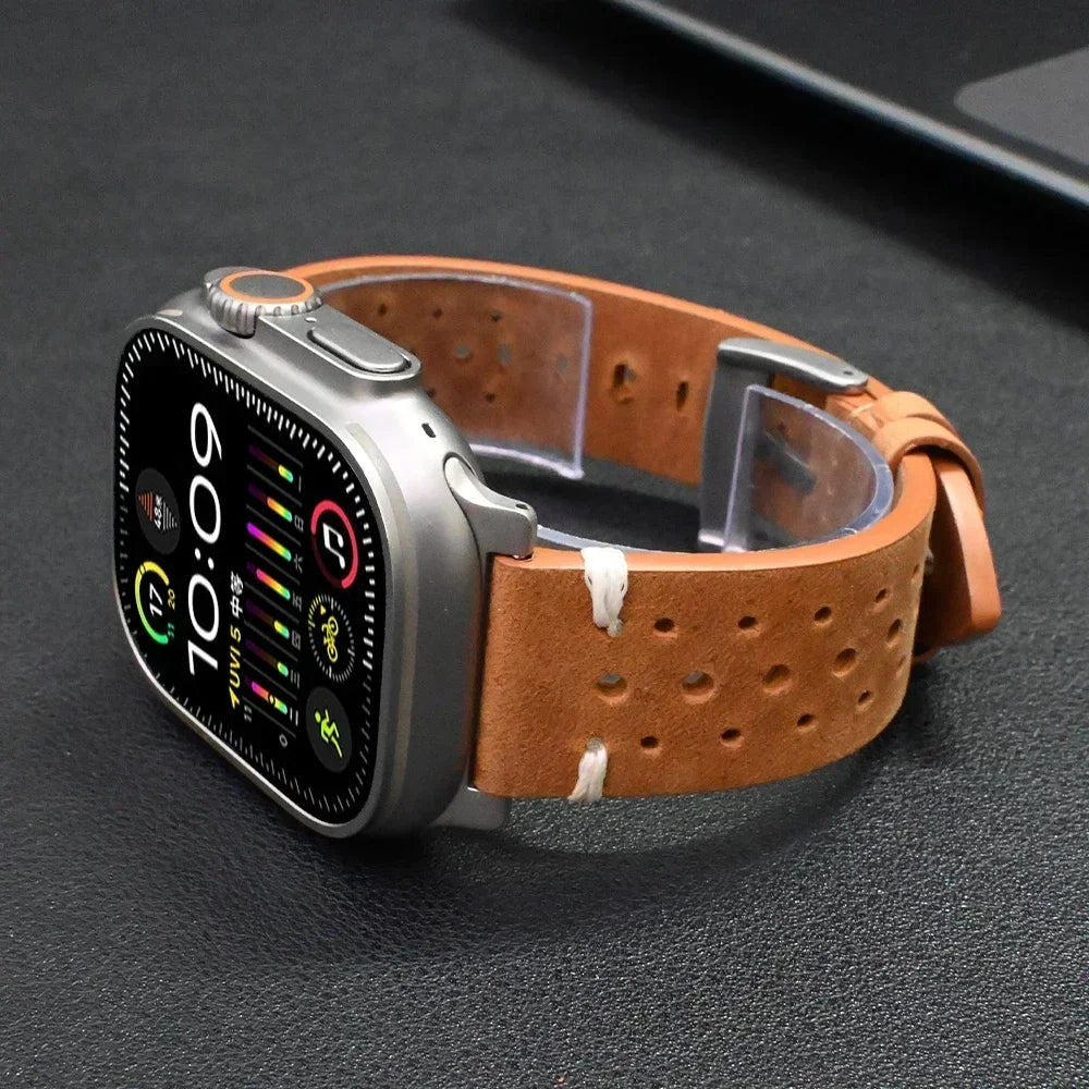 Leather sports Band for Apple Watch