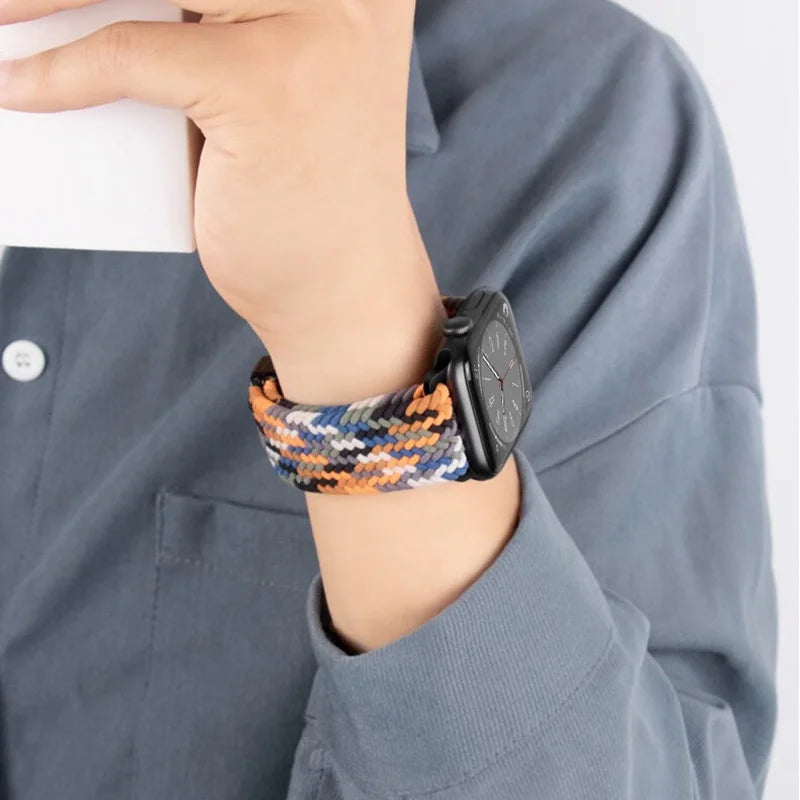 Nylon Braided Strap For Apple Watch