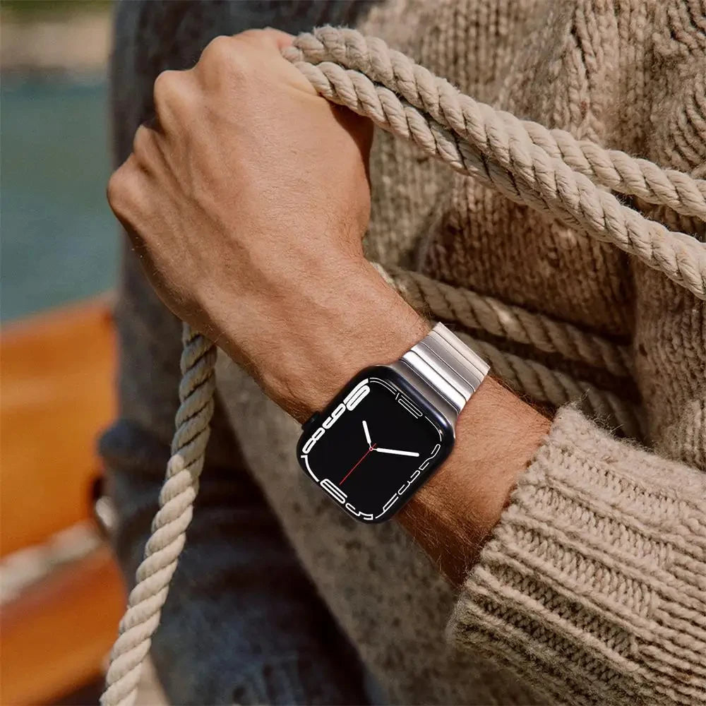 Stainless Steel Link Bracelet for Apple Watch