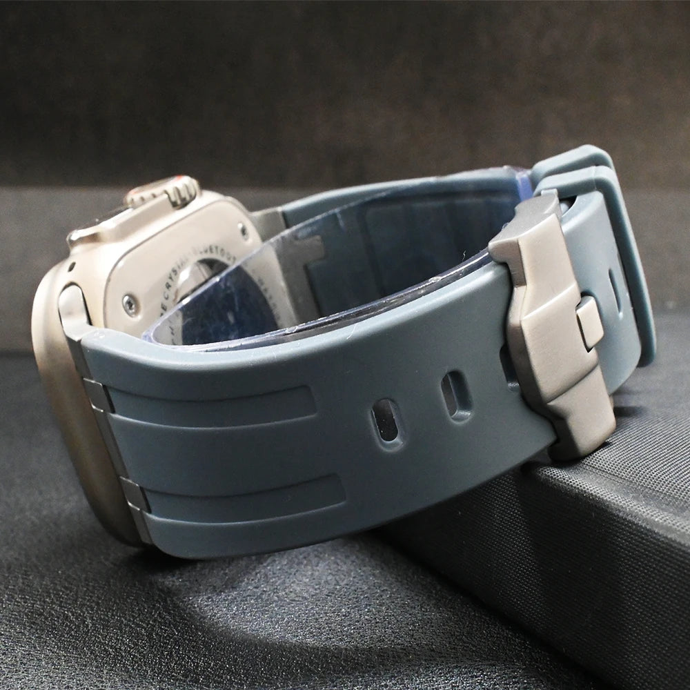 Luxury Titanium Silicone Band for Apple Watch