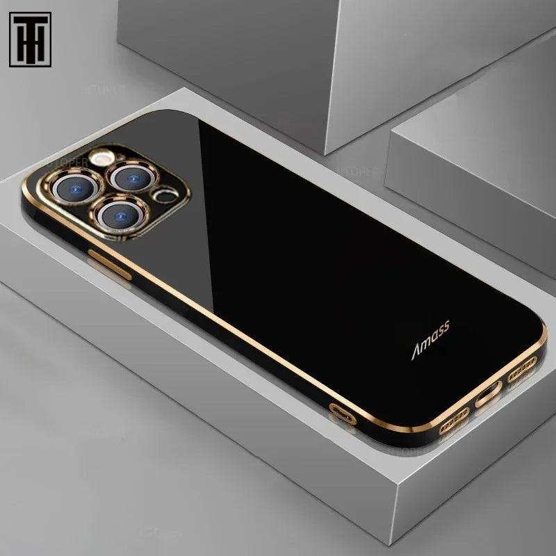 Luxury High Gloss Silicone iPhone Case