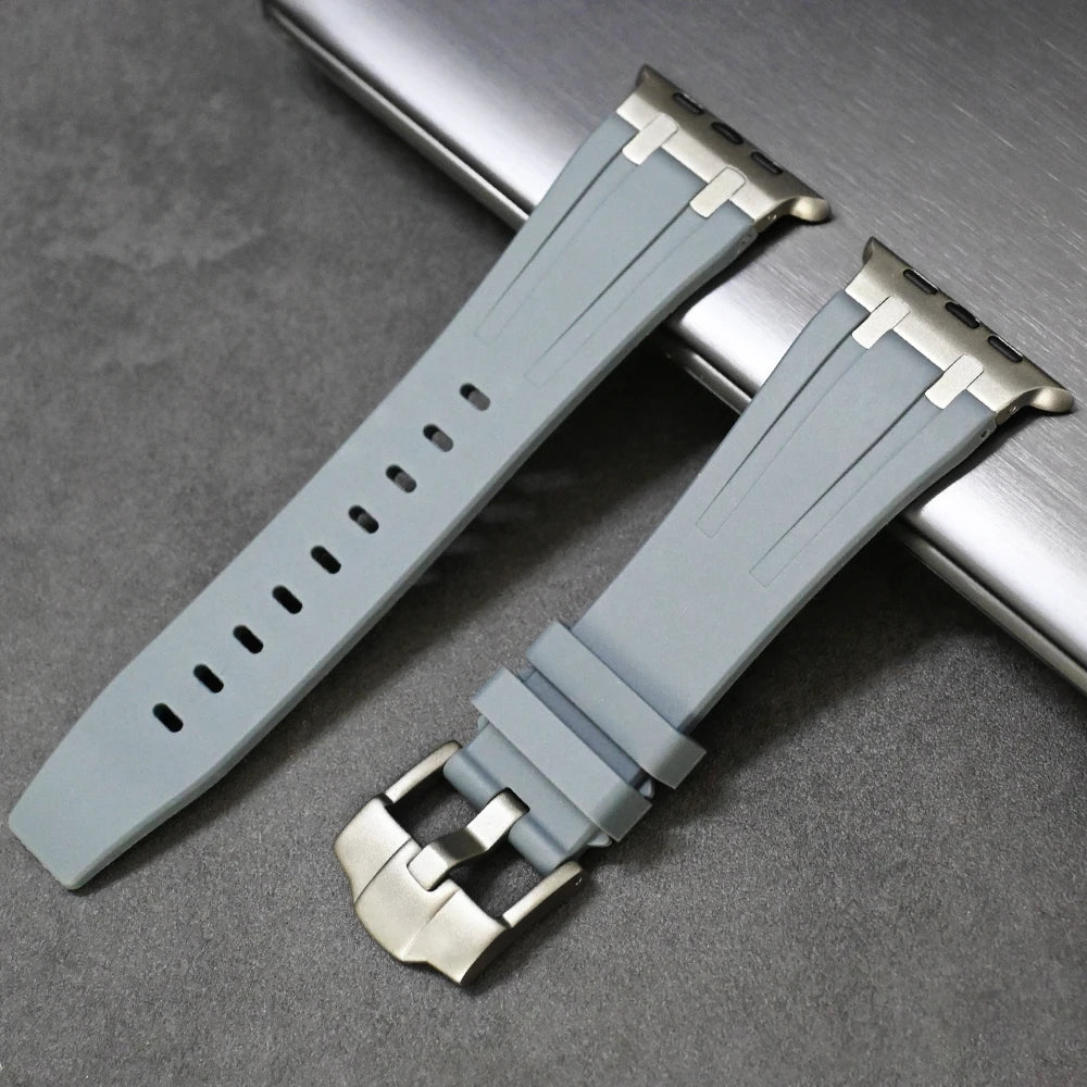 Luxury Titanium Silicone Band for Apple Watch