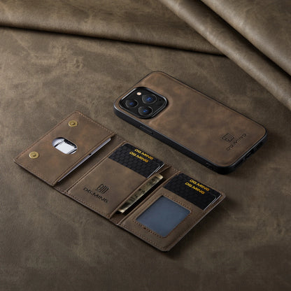 Detachable magnetic leather Case & Wallet.