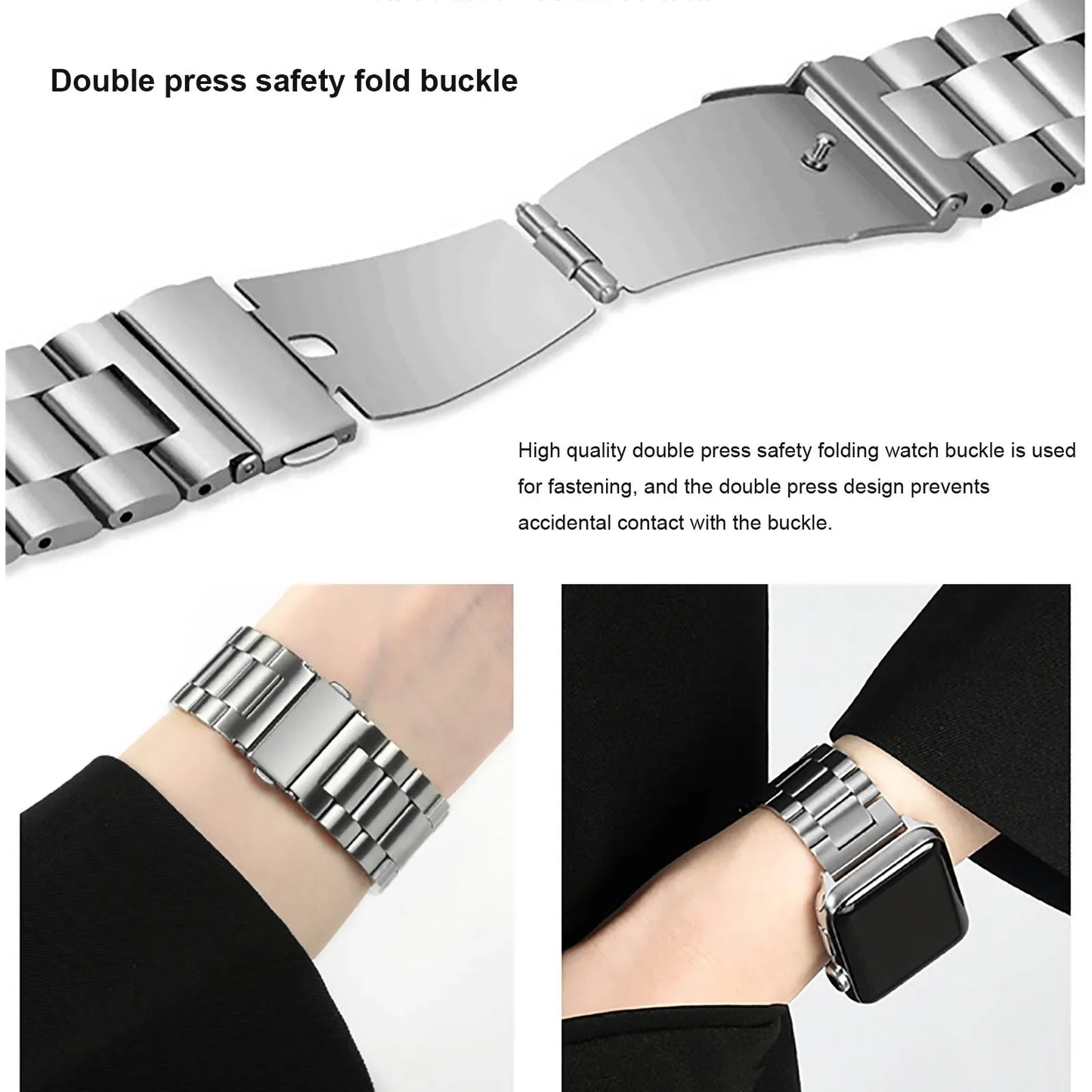 Stainless steel Apple Watch strap