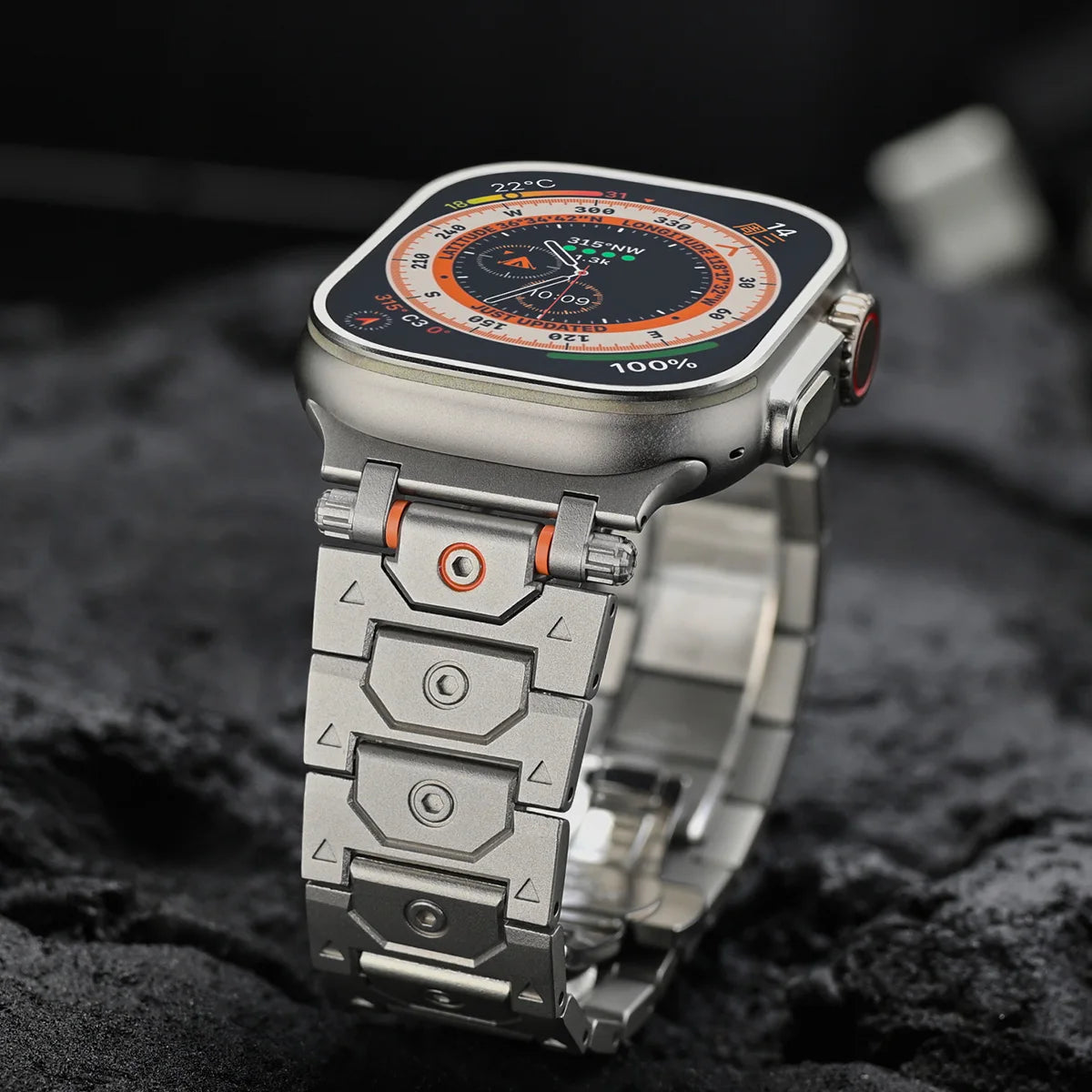 Luxury Titanium Color Strap for Apple Watch