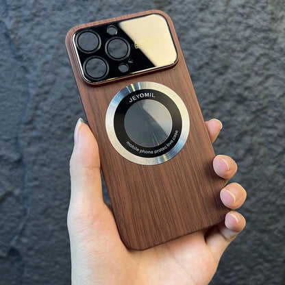 Wood Grain iPhone Case with Lens protection