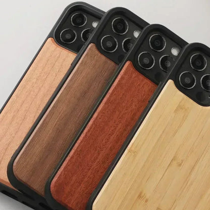 Genuine Wood Shockproof iPhone Case